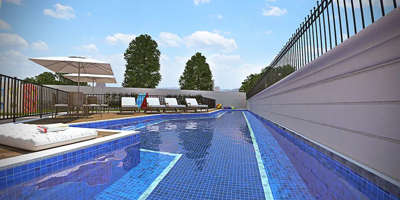 Piscina do Residencial Choice Alphaville